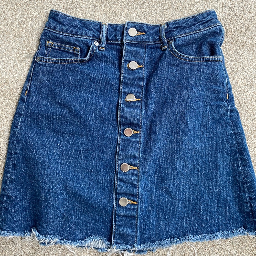 ladies size 4 denim mini skirt